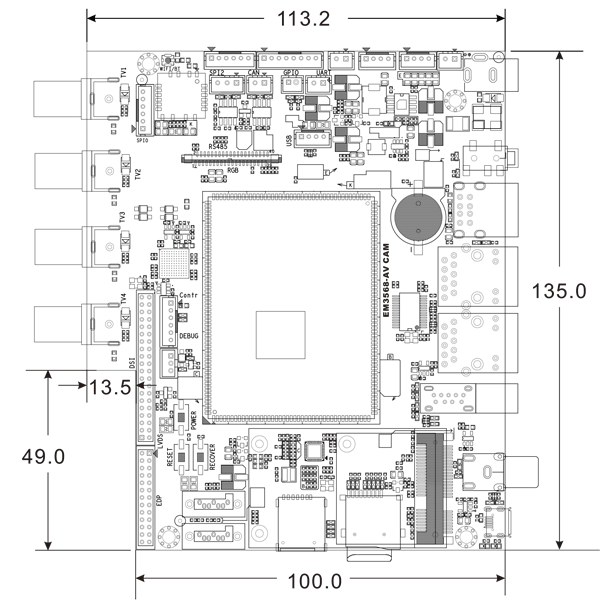 EME3568-AV_CAM_PCB_Dimension