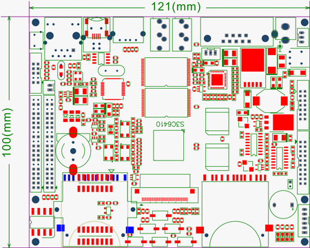 SBC6410-PCB-dimension