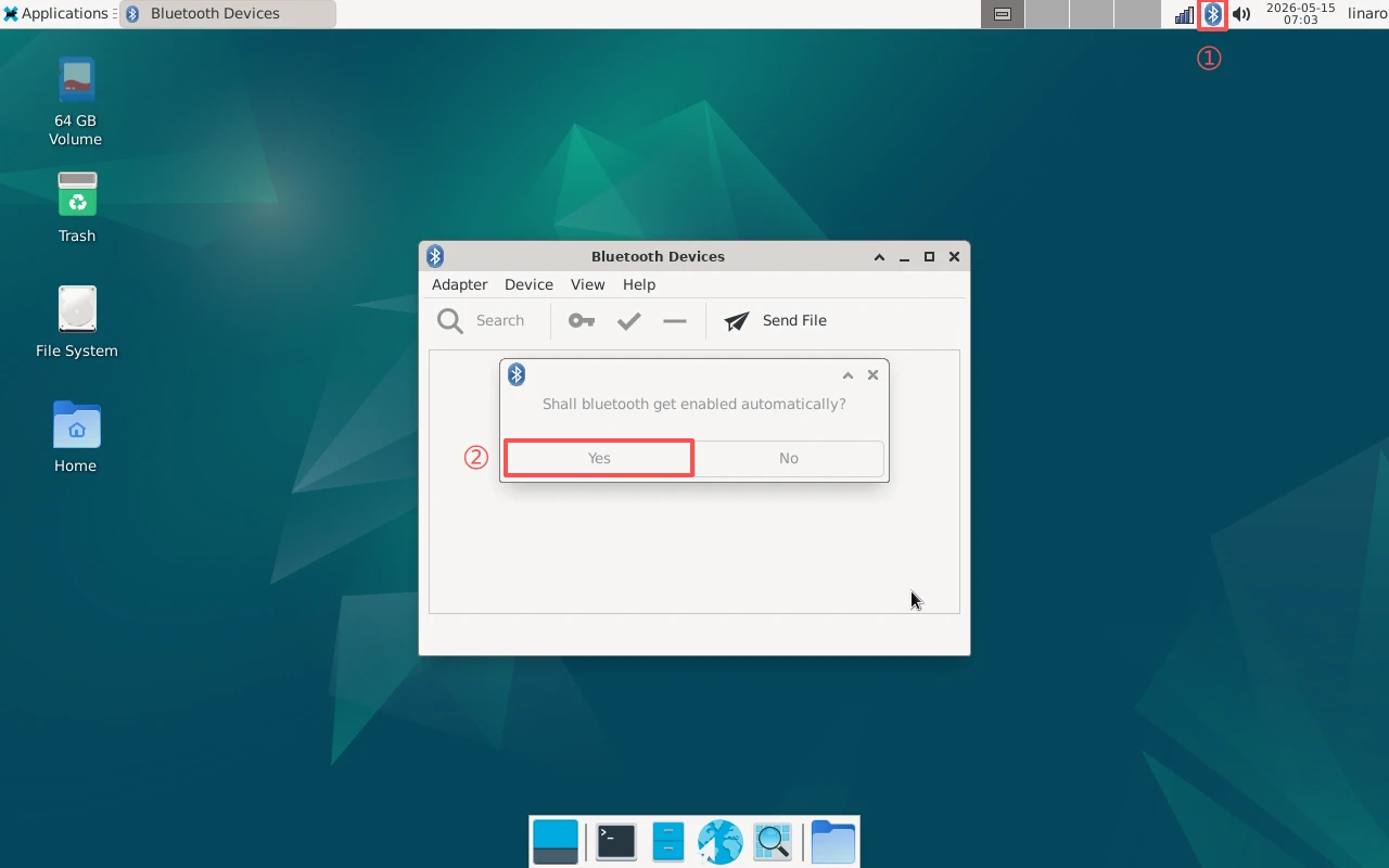 Debian test bluetooth